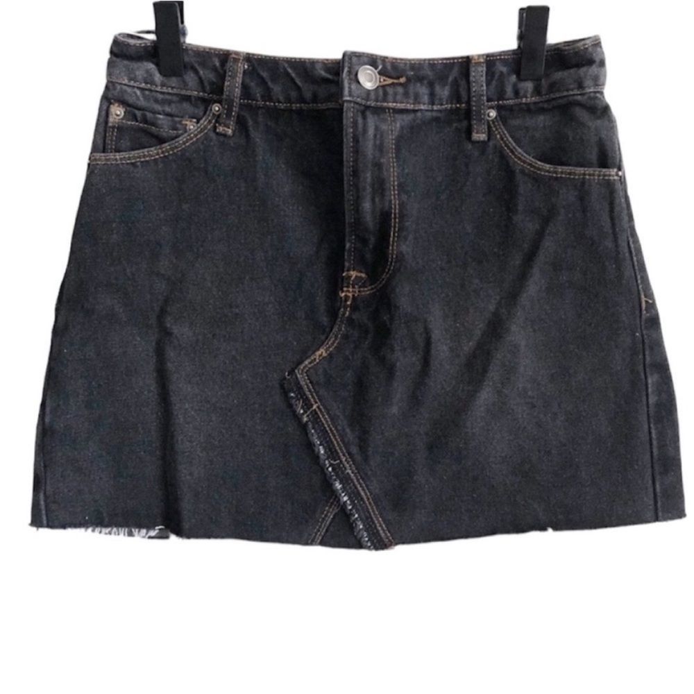 Y2K Black Denim Mini Skirt